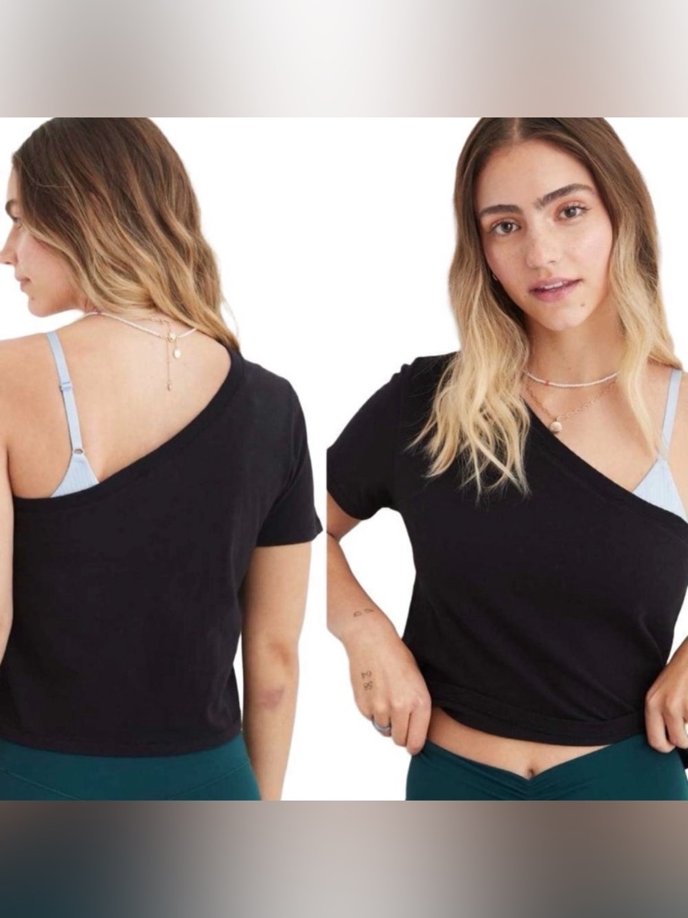 aerie One Shoulder Baby Tee